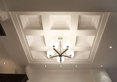 metal box beam ceilings|shallow beam coffered ceiling.